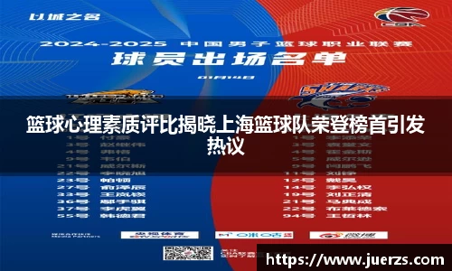 篮球心理素质评比揭晓上海篮球队荣登榜首引发热议